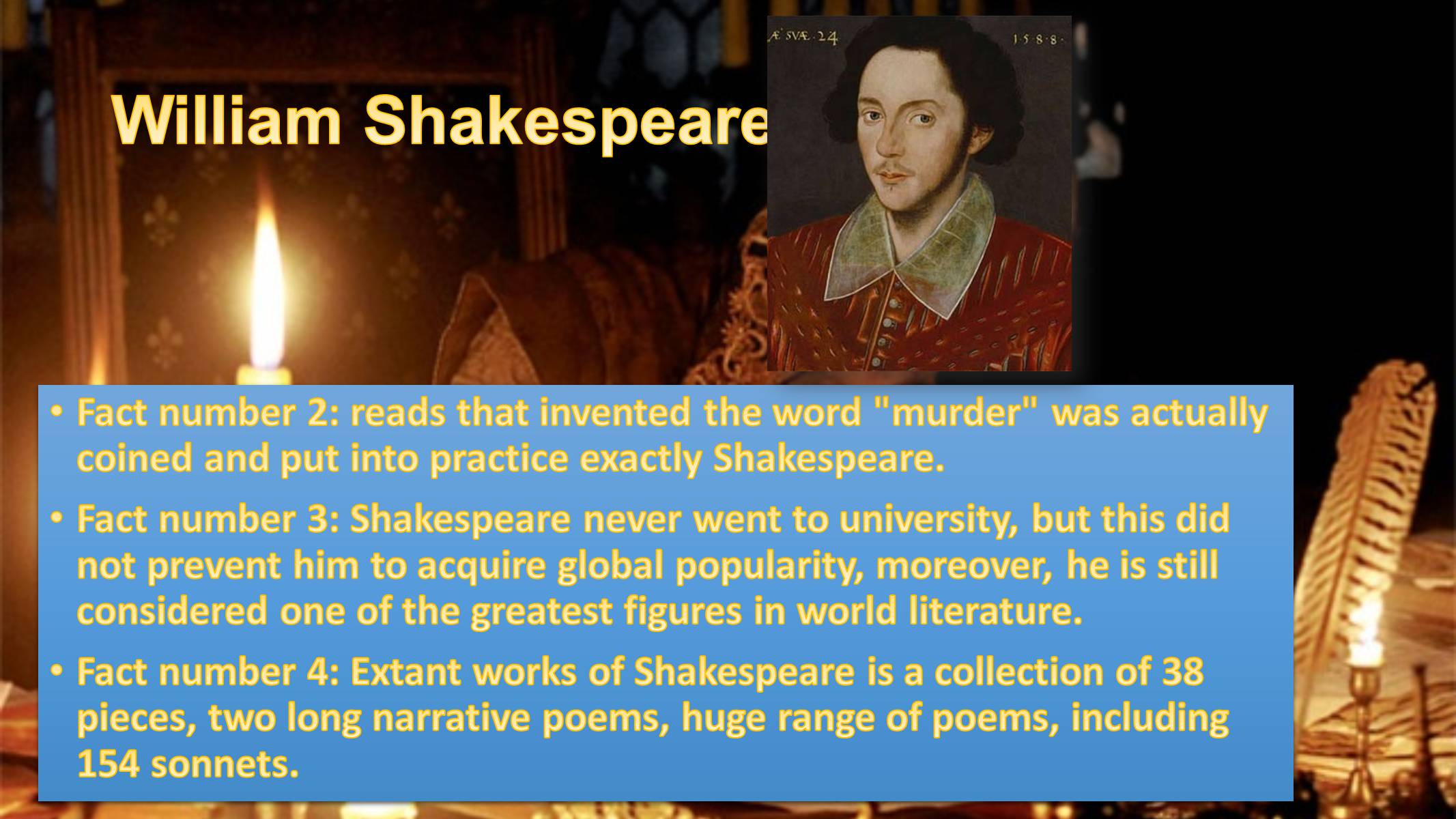 Презентація на тему «William Shakespeare» (варіант 2) - Слайд #4