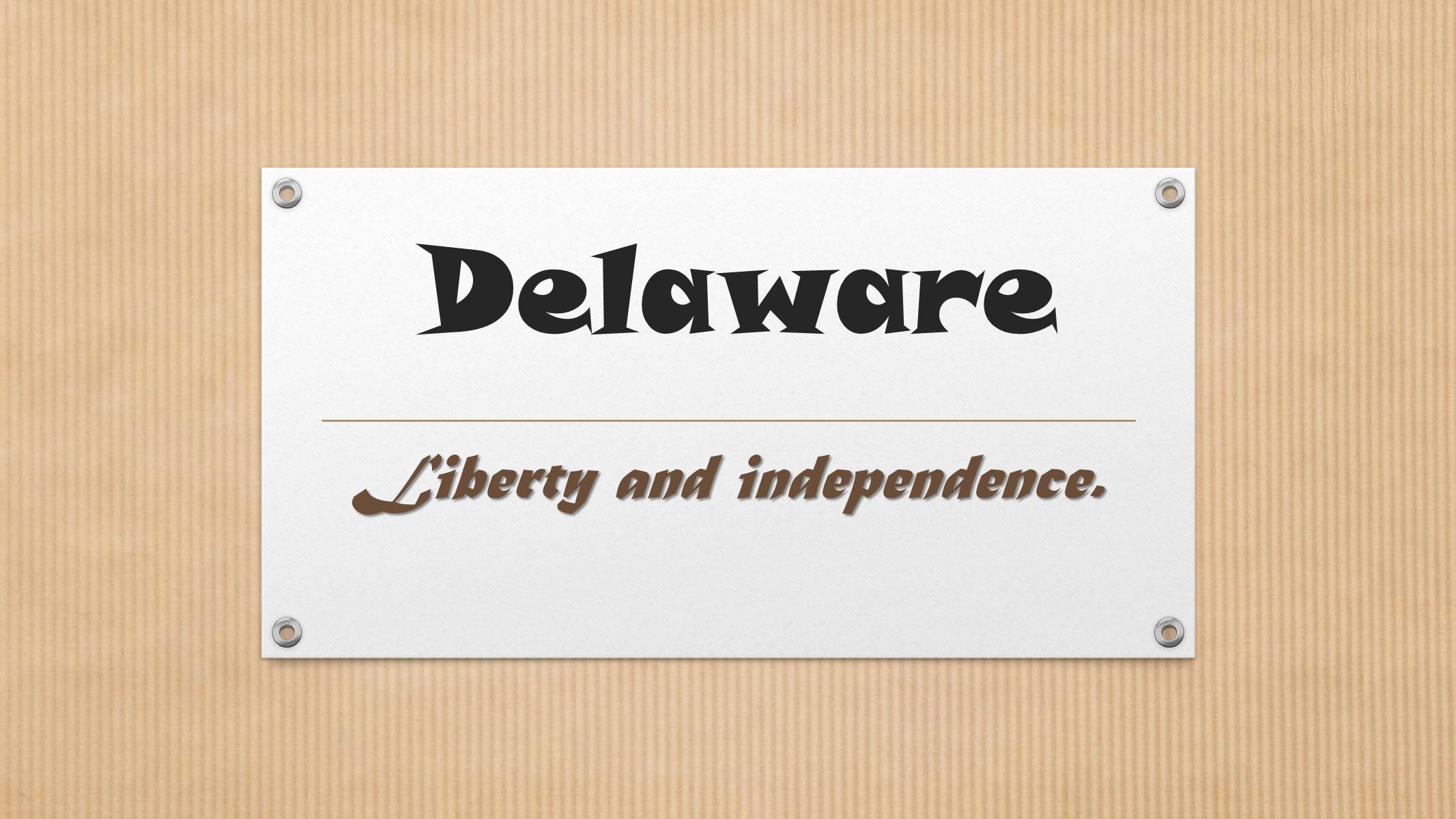 Презентація на тему «Delaware» - Слайд #1