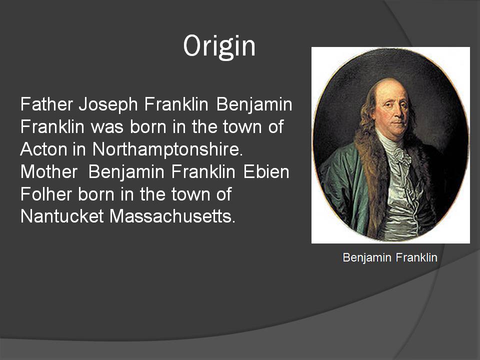 Презентація на тему «Benjamin Franklin» (варіант 6) - Слайд #2