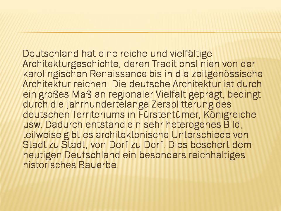 Презентація на тему «Architektur in Deutschland» - Слайд #2