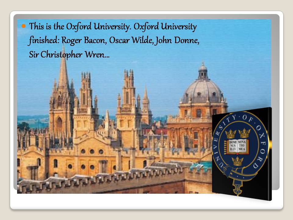 Презентація на тему «Oxford» (варіант 3) - Слайд #6