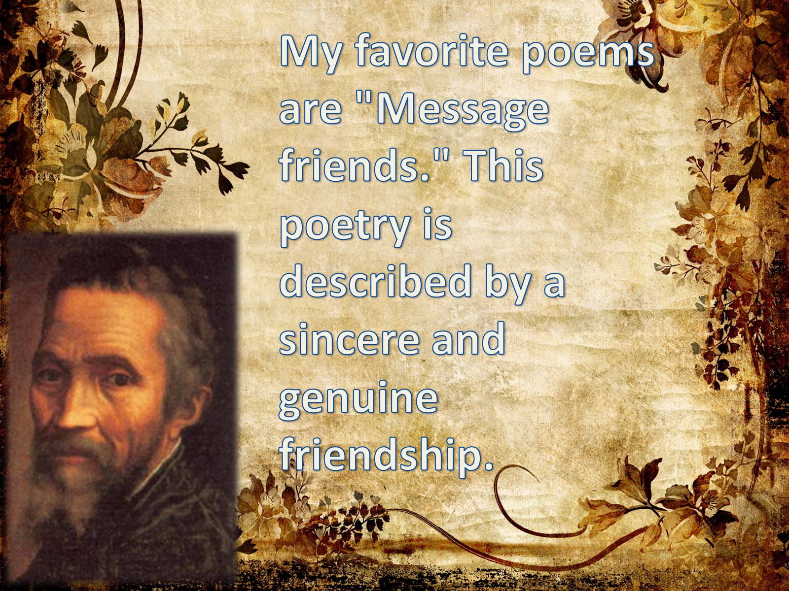 Презентація на тему «Мy favorite book of poems Michelangelo Buonarroti» - Слайд #5