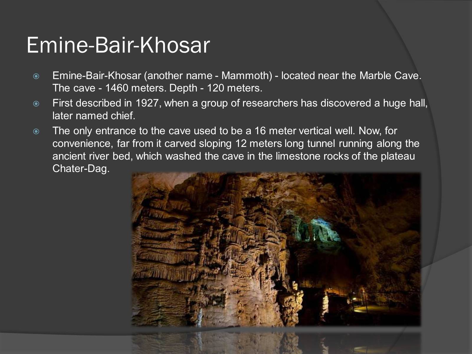 Презентація на тему «Crimean Caves» - Слайд #3