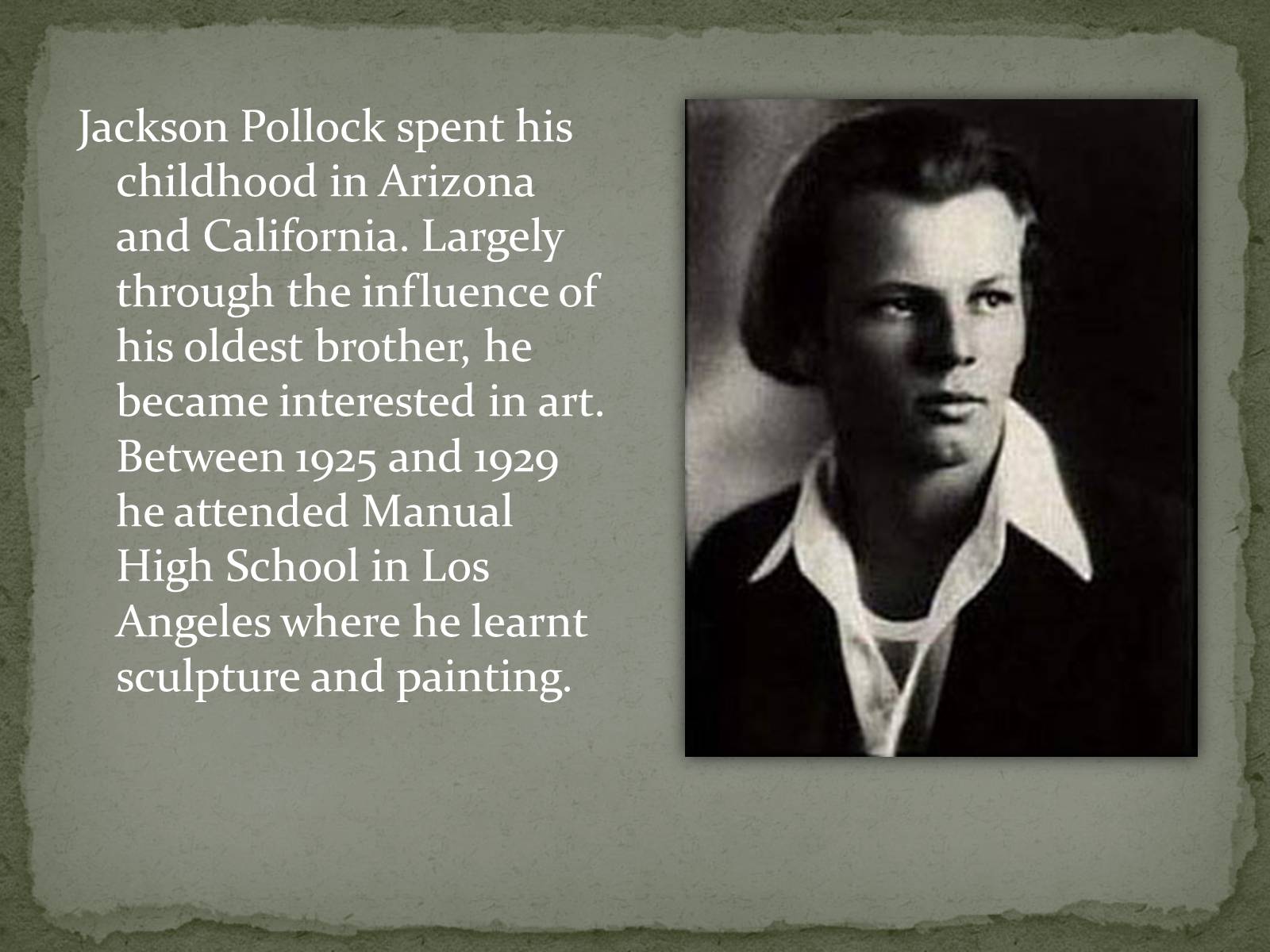Презентація на тему «Jackson Pollock» (варіант 2) - Слайд #3