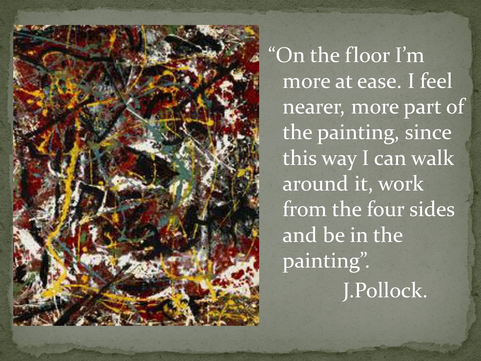 Презентація на тему «Jackson Pollock» (варіант 2) - Слайд #16