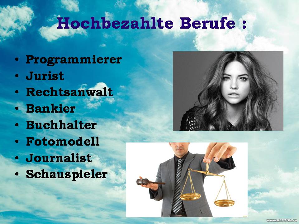 Презентація на тему «Die Berufswahl» (варіант 2) - Слайд #13