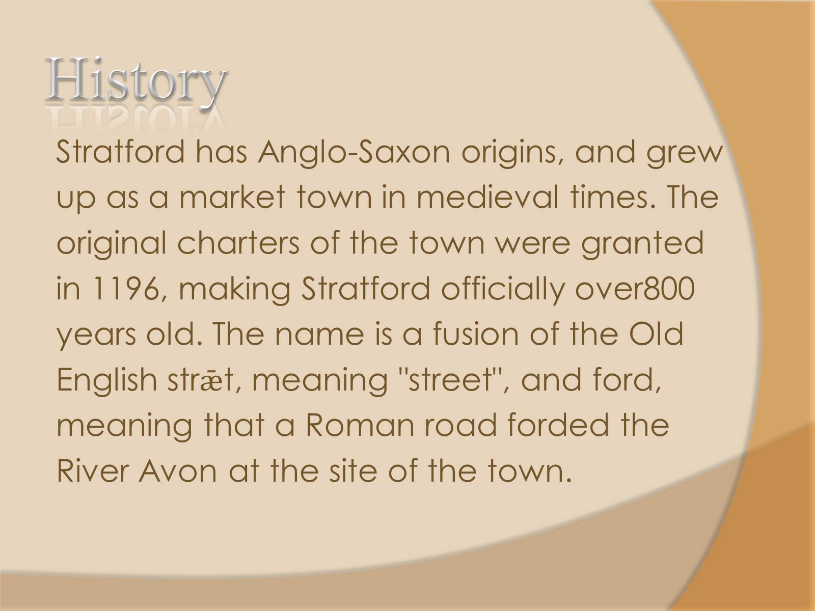Презентація на тему «Stratford-upon-Avo» - Слайд #7
