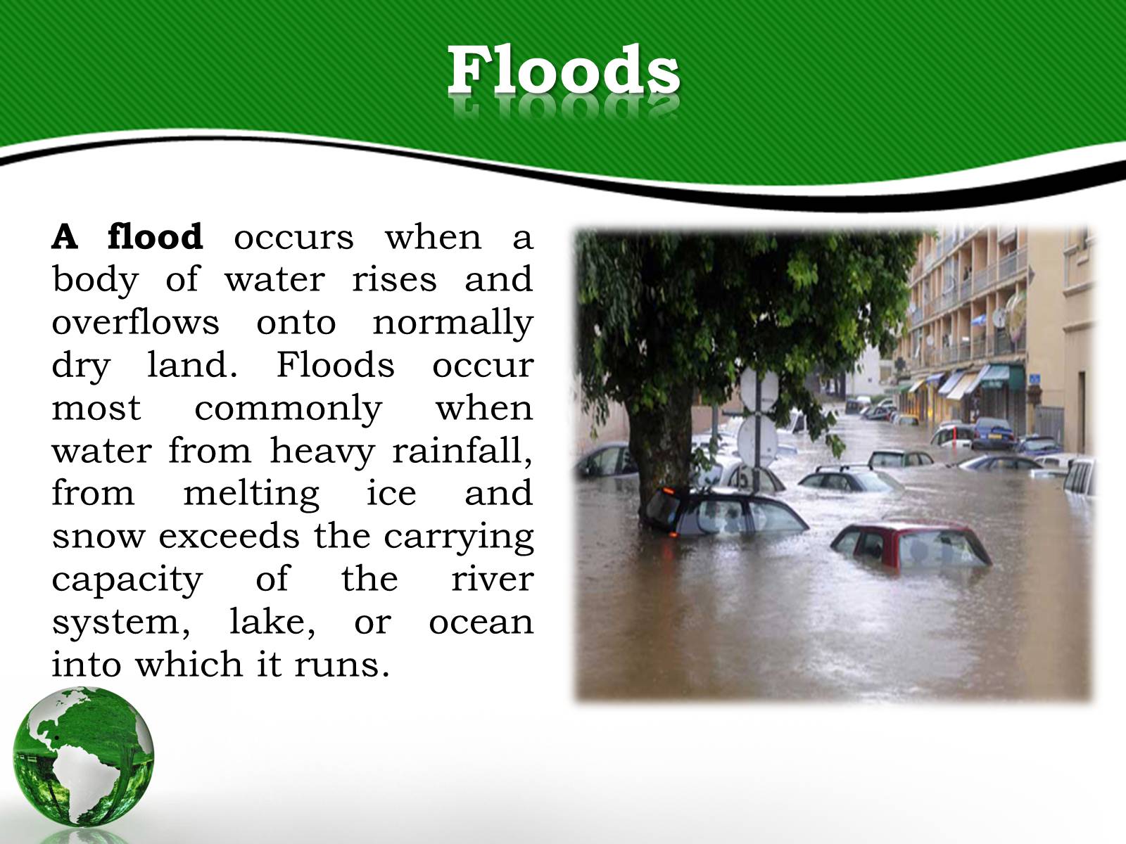 A flood scene short essay