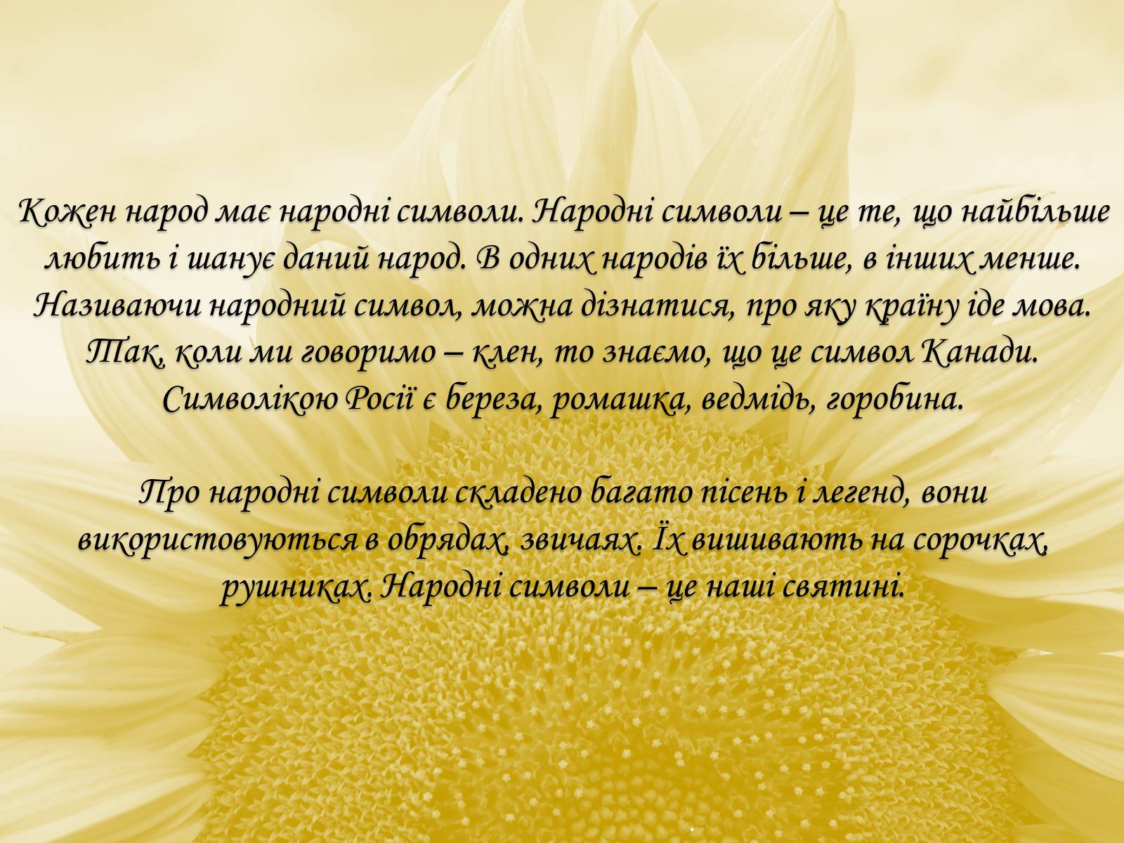 Презентація на тему «Соняшник – народний символ України!» - Слайд #2