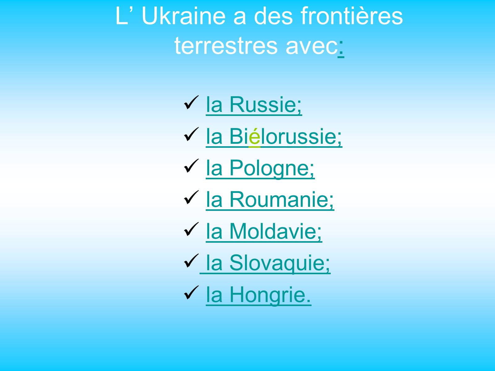 Презентація на тему «L’ Ukraine» - Слайд #9