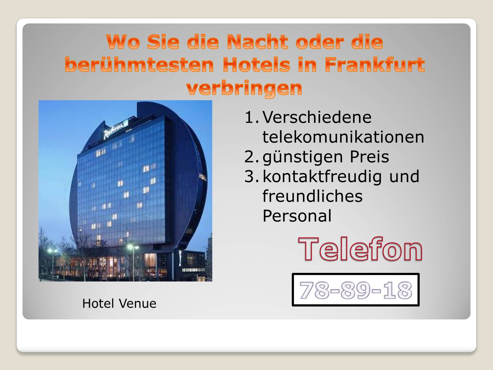 Презентація на тему «Interessante Tour durch Deutschland» - Слайд #22