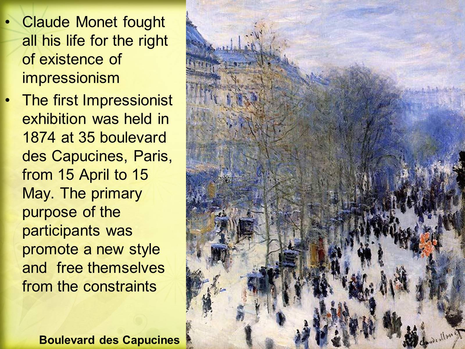 Презентація на тему «Claude Monet» (варіант 4) - Слайд #5