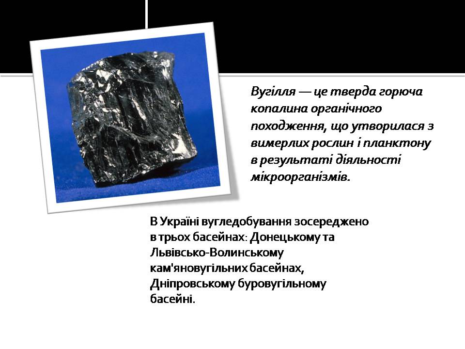 Презентація на тему «Кам’яне вугілля та продукти його переробки» (варіант 4) - Слайд #2