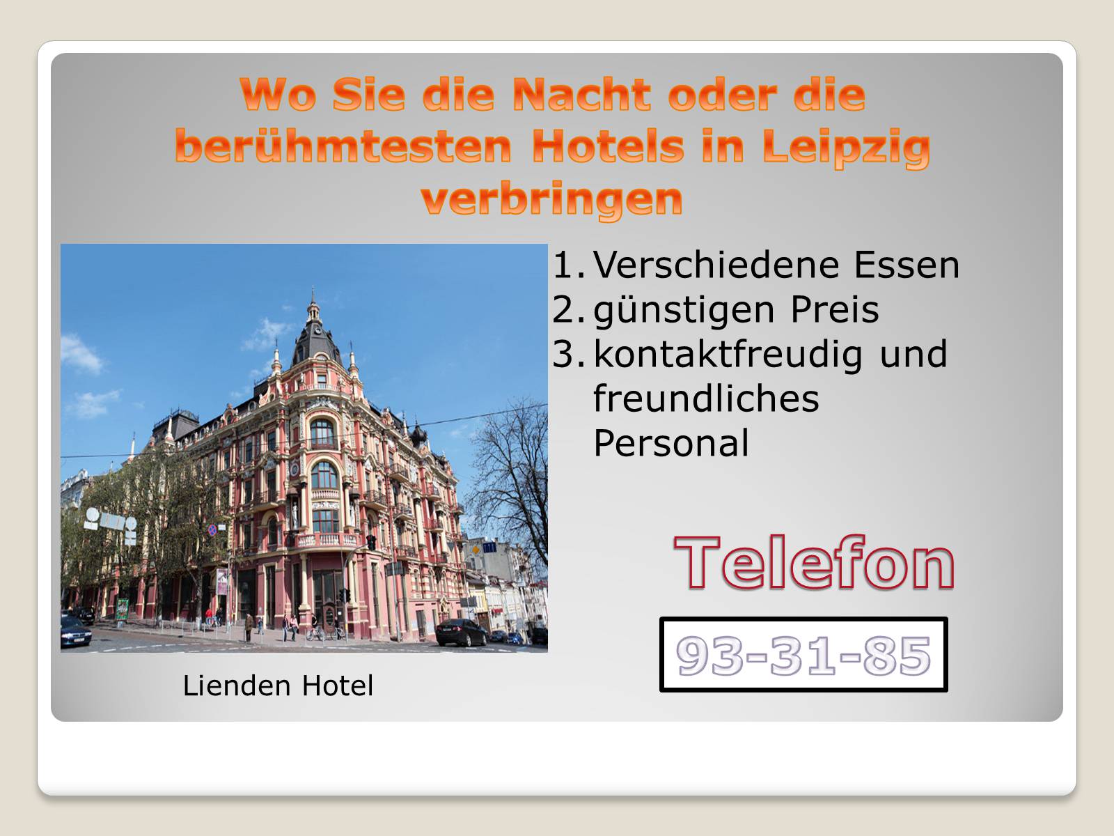 Презентація на тему «Interessante Tour durch Deutschland» - Слайд #37