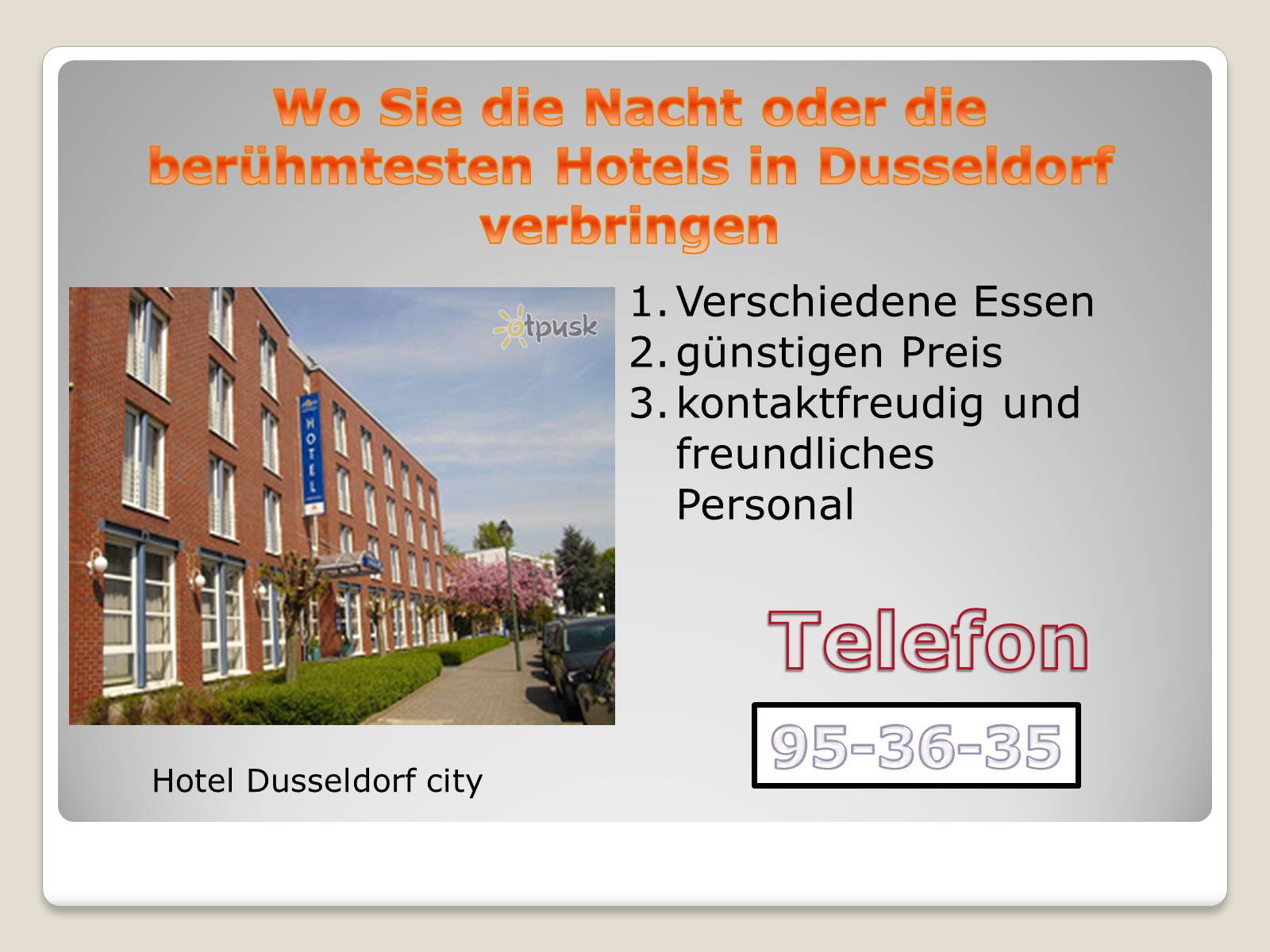 Презентація на тему «Interessante Tour durch Deutschland» - Слайд #47