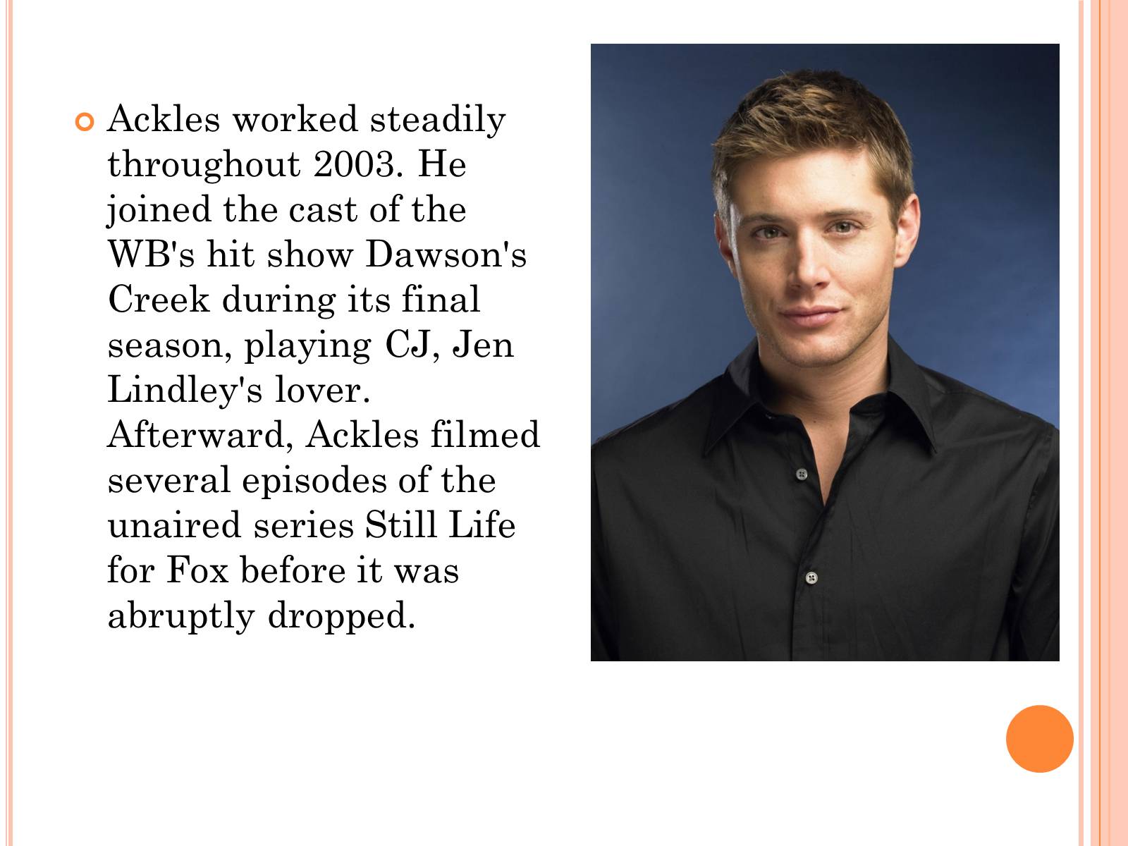 Презентація на тему «Jensen Ackles» - Слайд #6