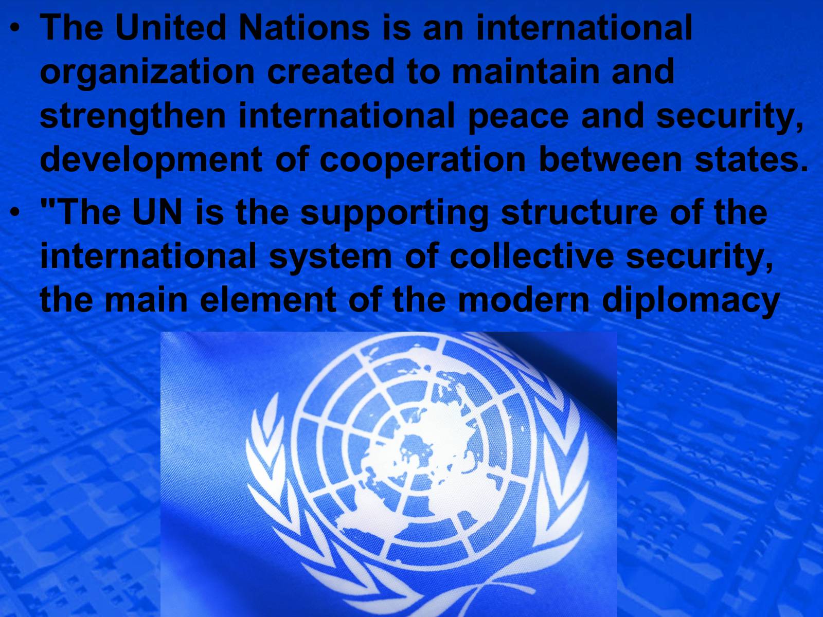 Презентація на тему «United Nations» (варіант 2) - Слайд #2