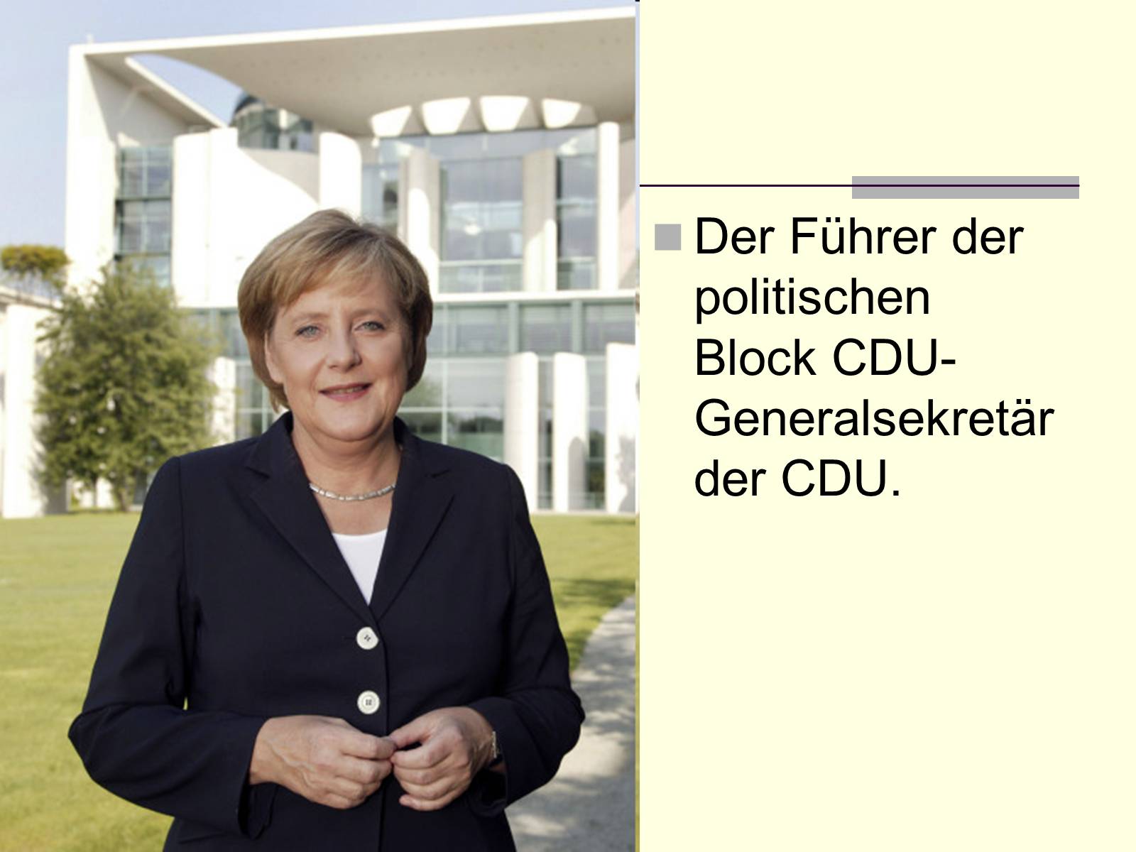 Презентація на тему «Angela Dorothea Merkel» - Слайд #3