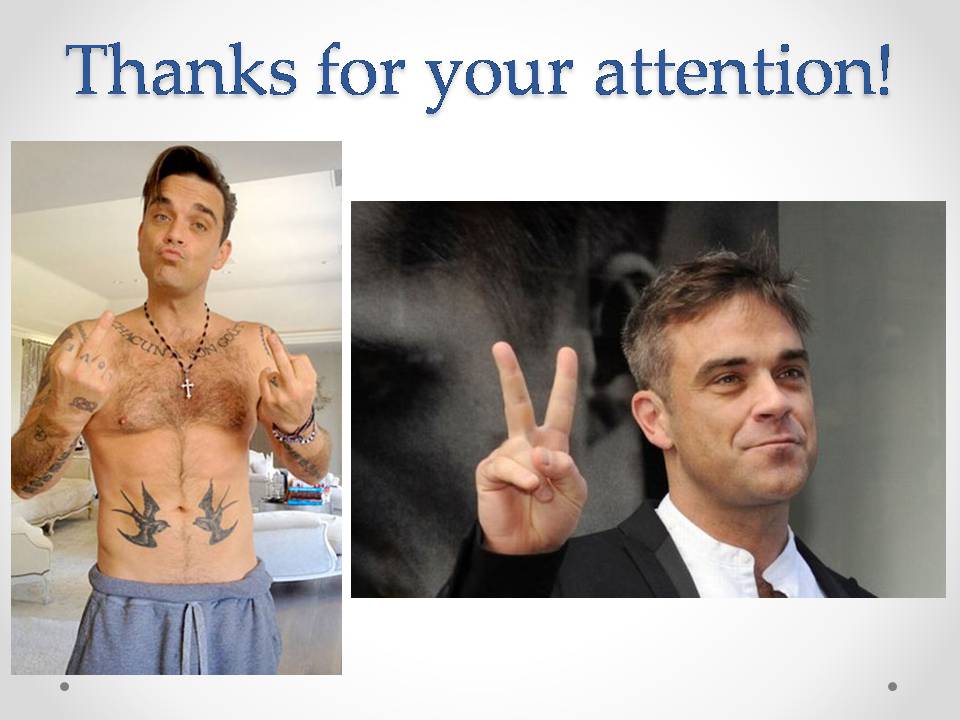 Презентація на тему «Robbie Williams» (варіант 2) - Слайд #8