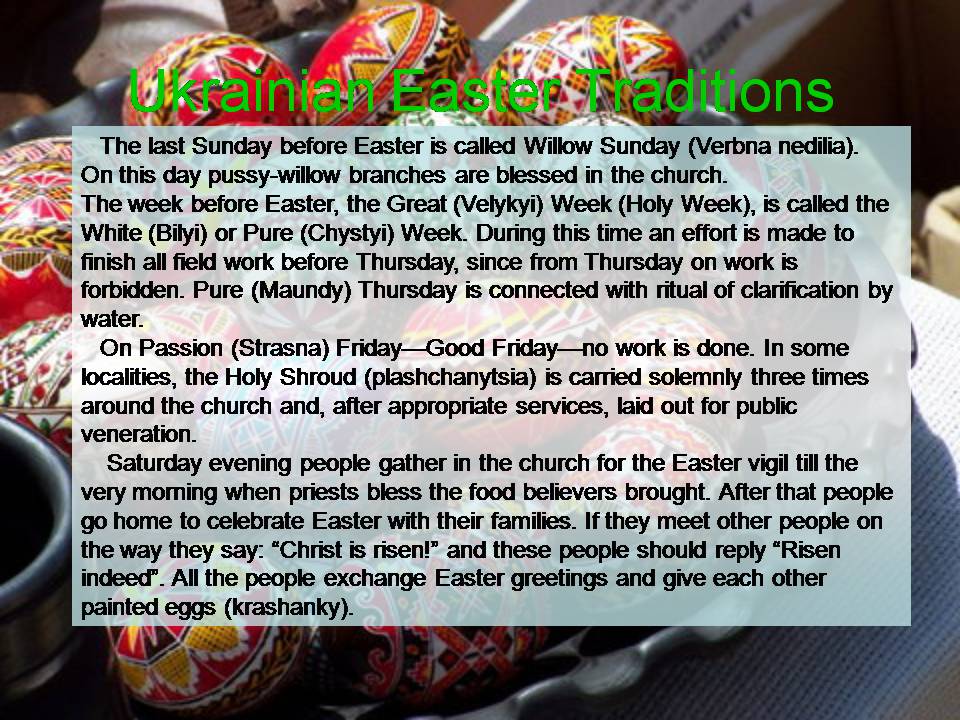 Презентація на тему «Easter in England and Ukraine» - Слайд #5