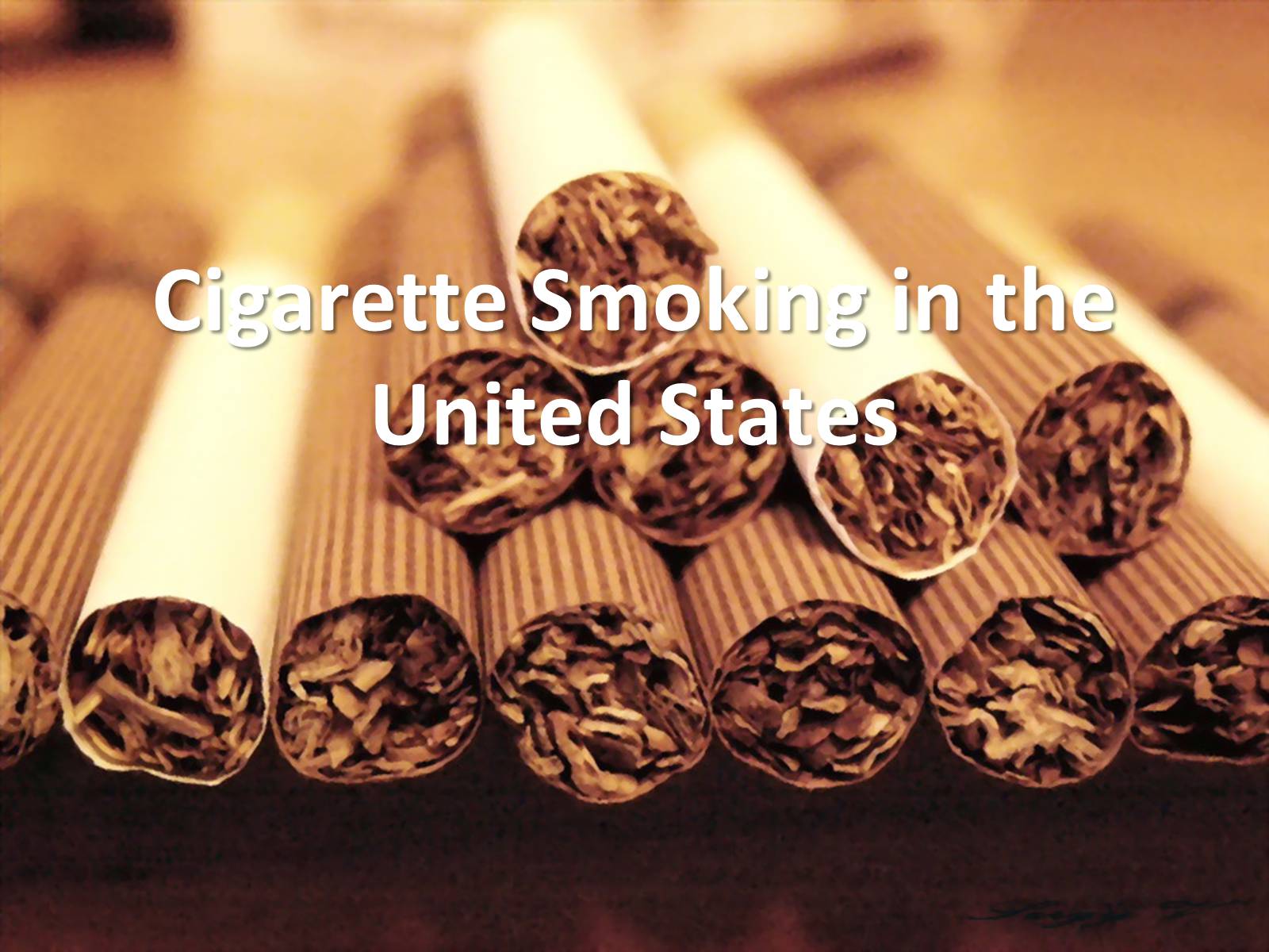 Презентація на тему «Cigarette Smoking in the United States» - Слайд #1
